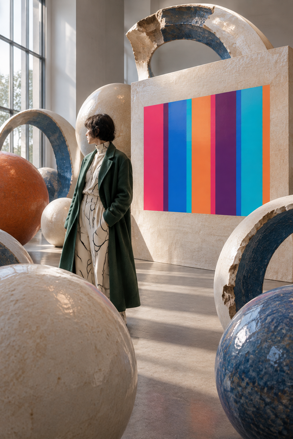 Ceramic landscape installation