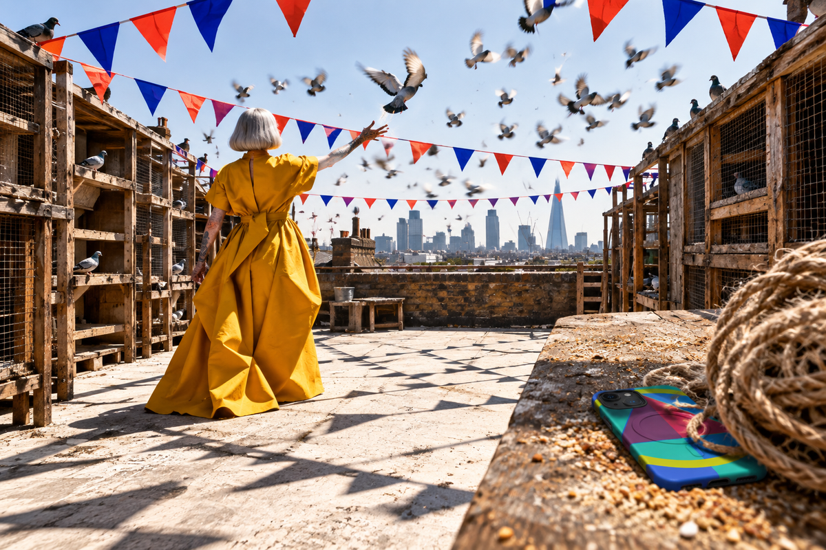Fabric and flight above an East London pigeon loft