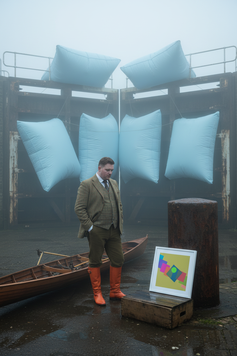 Greenland Dock fog installation