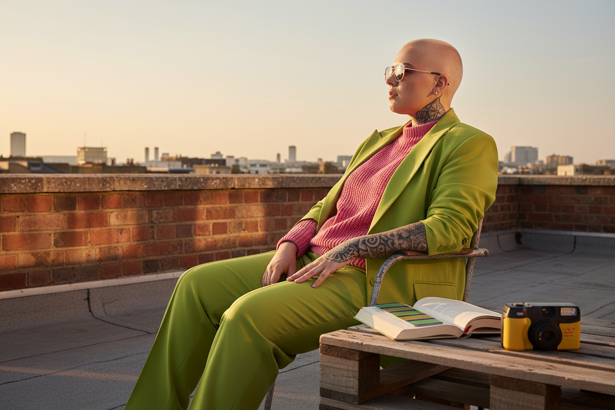 Hackney rooftop editorial