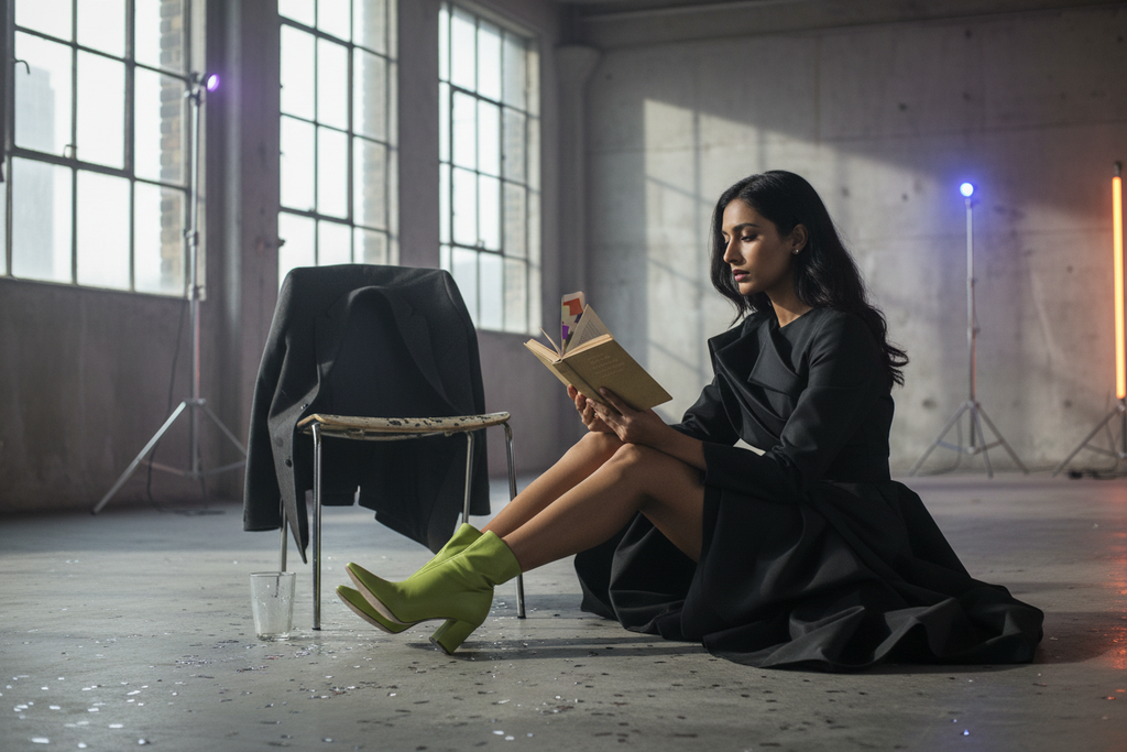 Snail Blush Nappa leather bookmark in a Shoreditch warehouse reading editorial