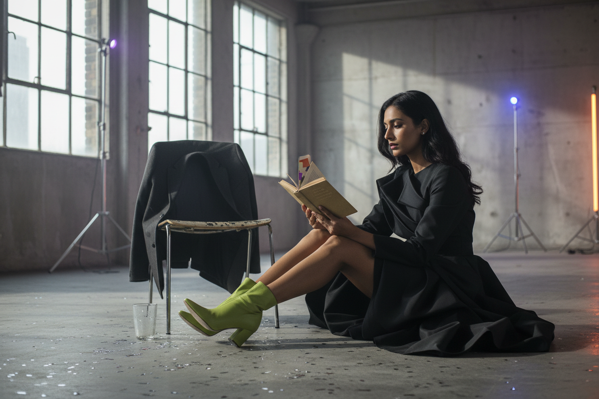 Snail Blush Nappa leather bookmark in a Shoreditch warehouse reading editorial