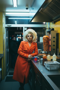 Kebab shop counter at 3am