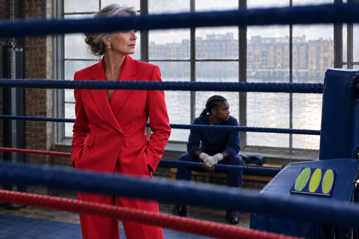 London boxing gym editorial with Navy Watermelon journal