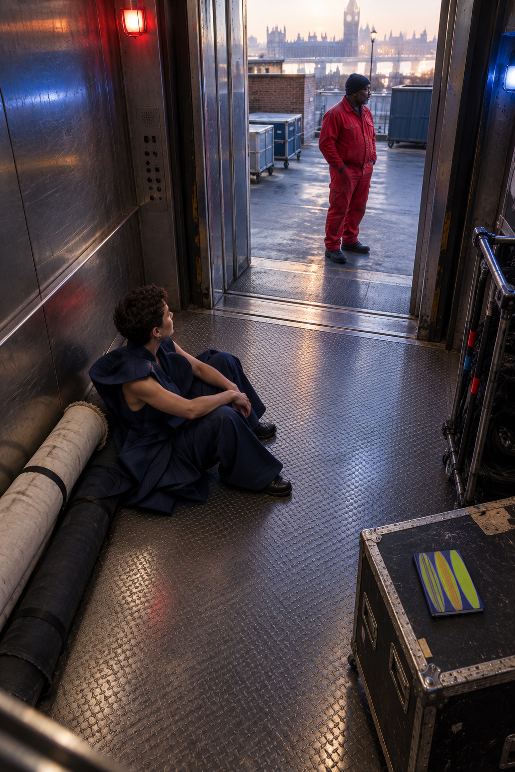 London theatre freight-lift editorial