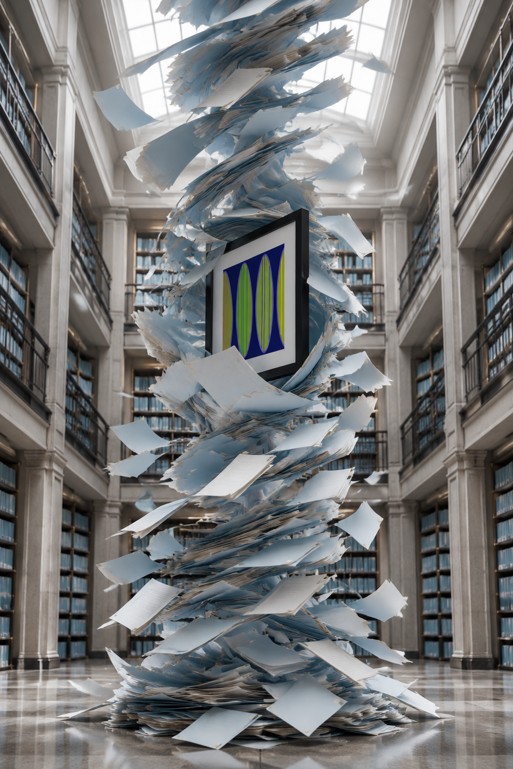 Navy Watermelon, paper cyclone in the municipal archive