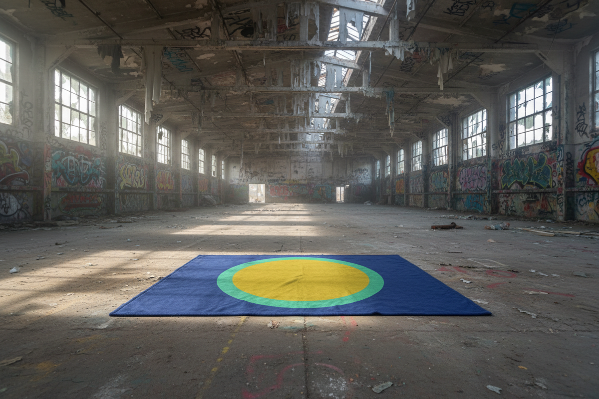 Navy Yellow Sun — Dazed Factory Interior