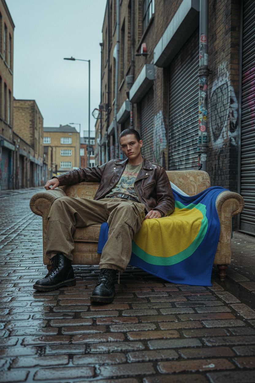 Navy Yellow Sun — Hackney Grit