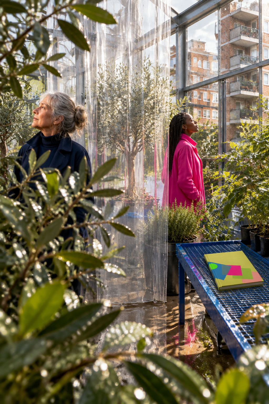 Olive Olive Tree journal in London municipal greenhouse