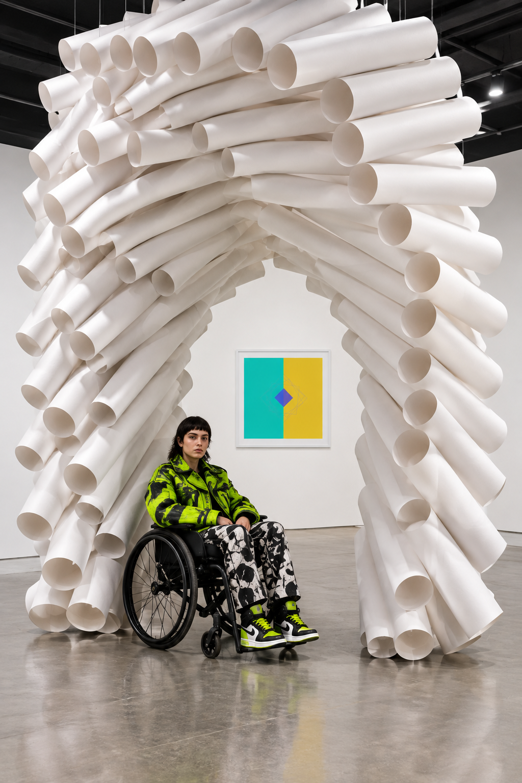 Paper-tube installation