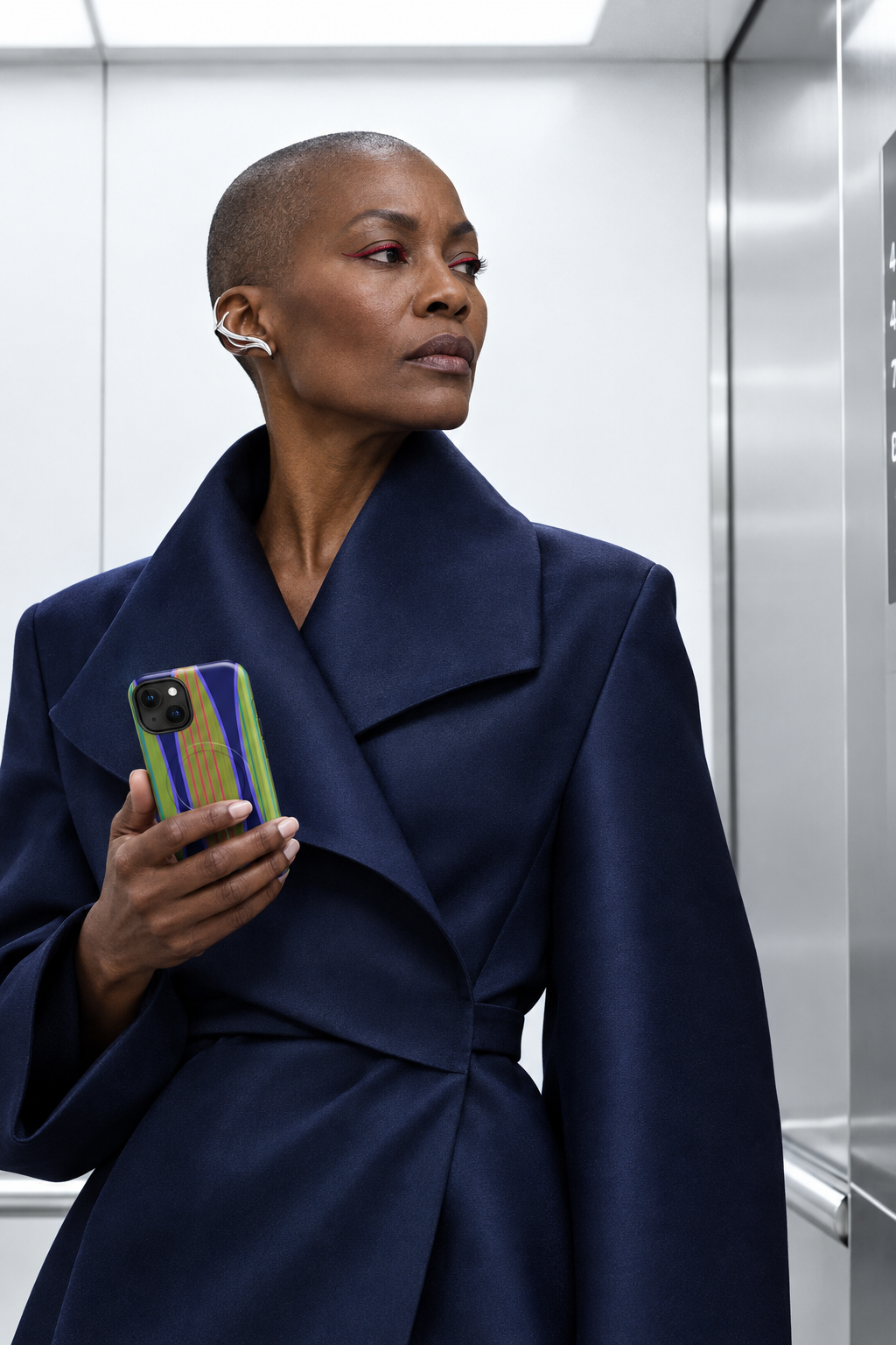 Private moment inside a stark modernist Mayfair lift