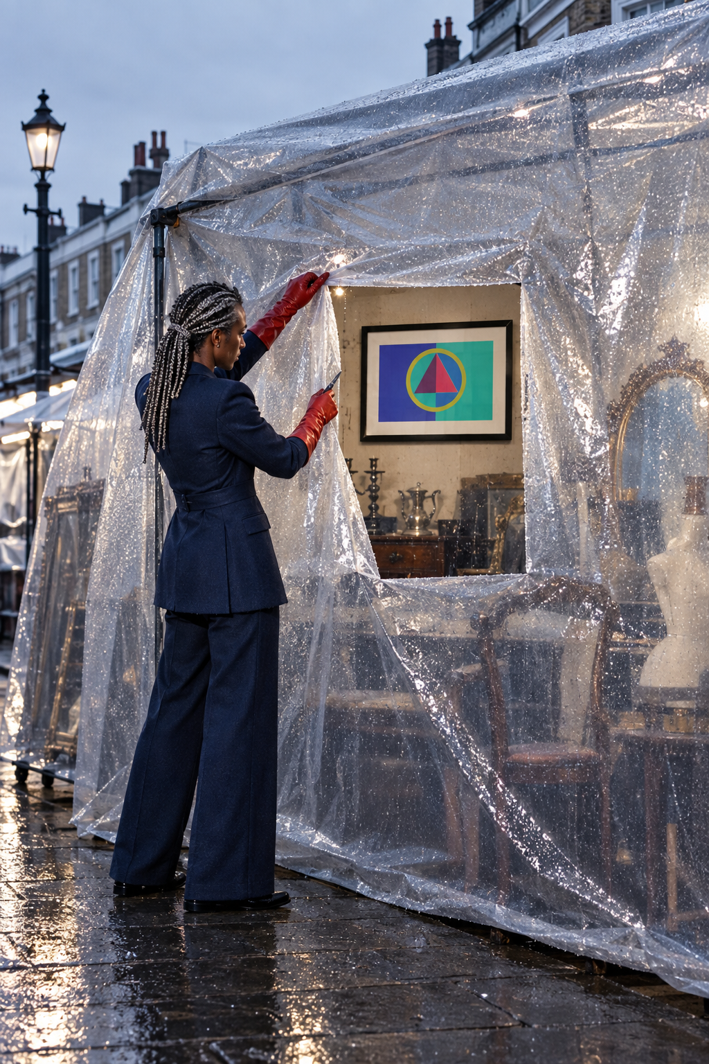 Sky Pink Diamond, Portobello plastic shrine