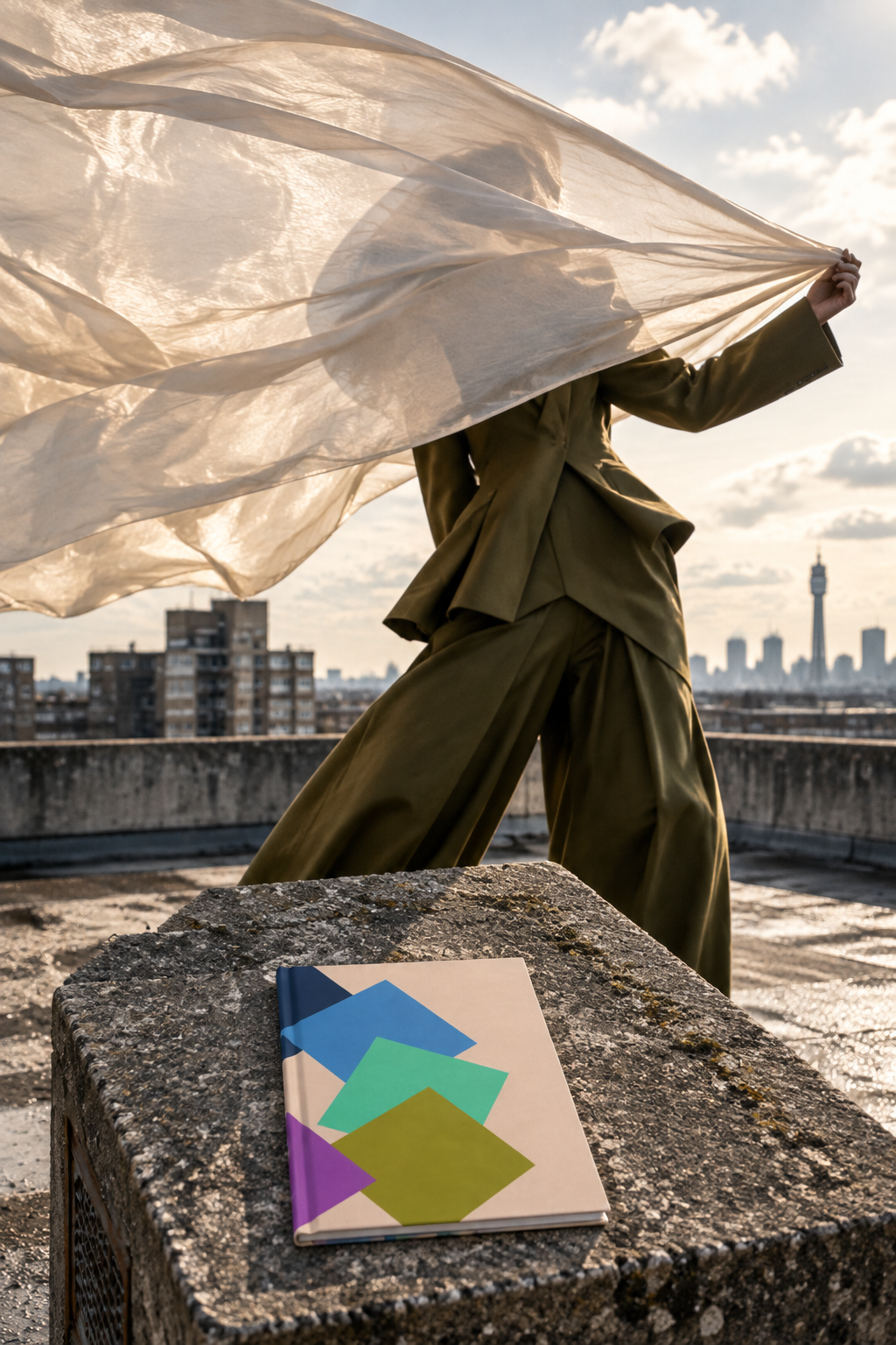 Snail Blush journal, Hackney rooftop fashion editorial