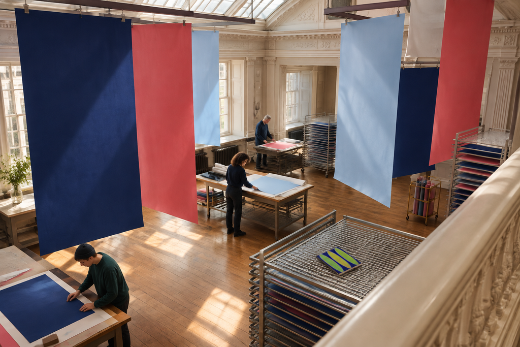 Somerset House meets Hackney editorial with Navy Watermelon journal